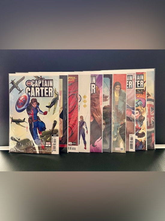 Marvel Other - 🔑 Marvel Comics Captain Carter Variant Covers 1B-1D-1E-1F-1G-1L-2B-3B-3C-4B NM